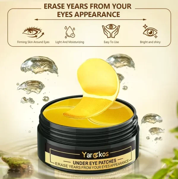 Pieces 24K Under Eye Patches, Sets, Moisturizing Pads