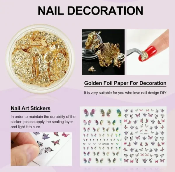 Gel Polish Pack with UV Lamp