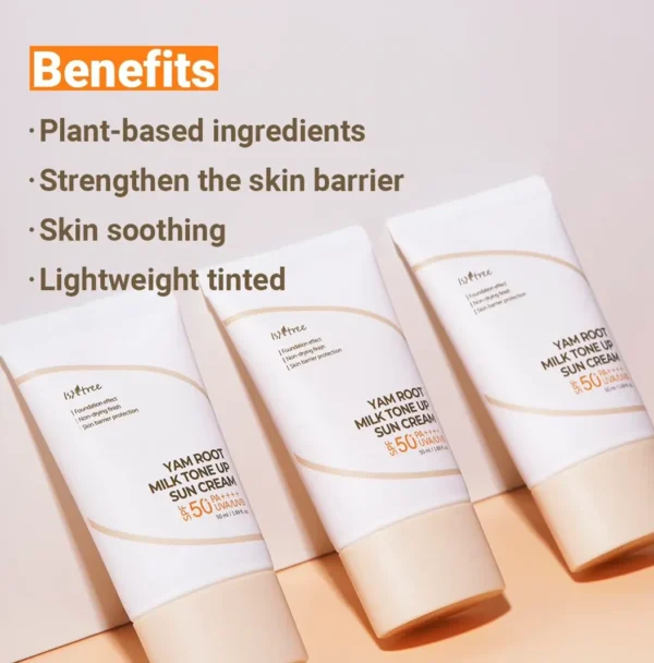 IsNtree Yam Extract Cream SPF50+ Tinted Sun Cream 50ml
