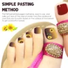 Foot Nail Design Decals for Ladies, Sticky Accessories