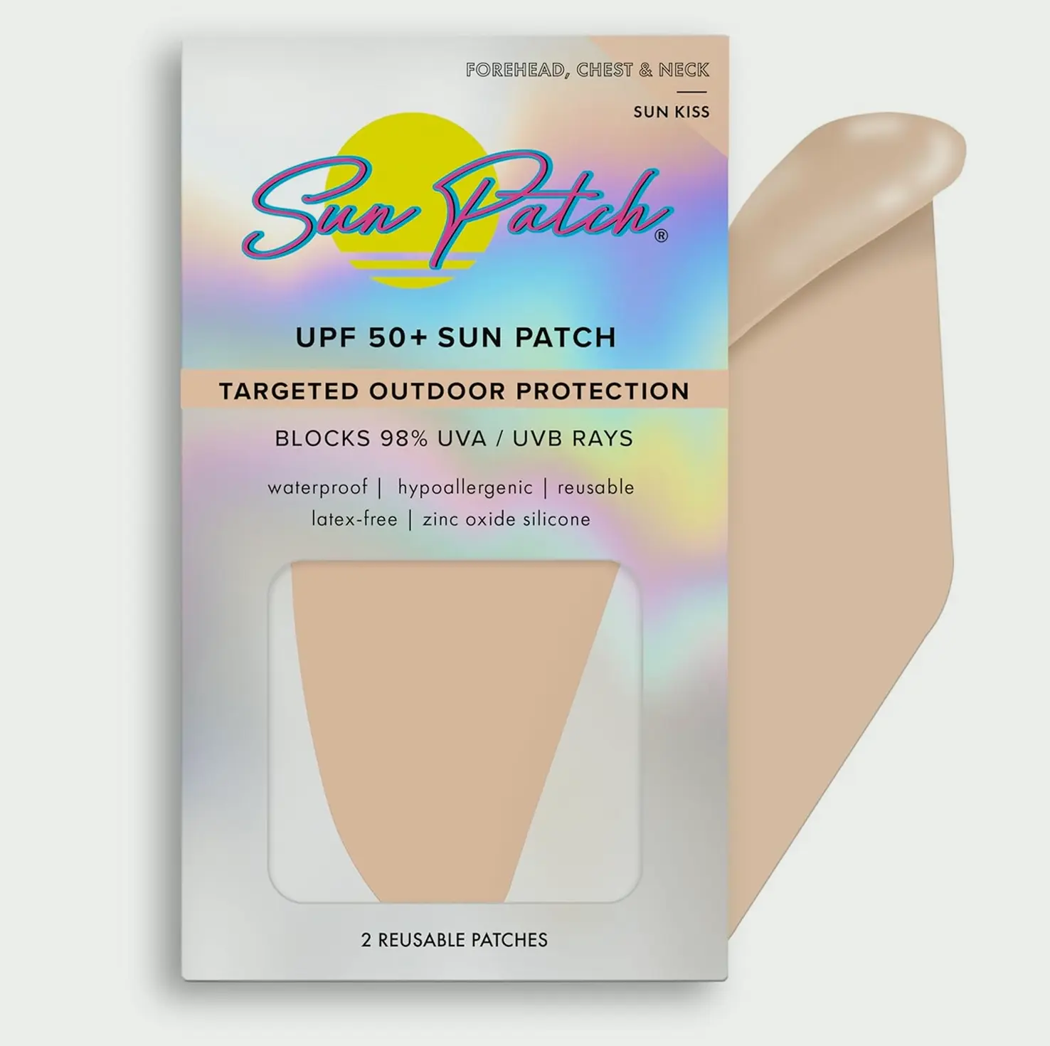 Reusable Silicone-based Sunblock Strips for Brow and Neck