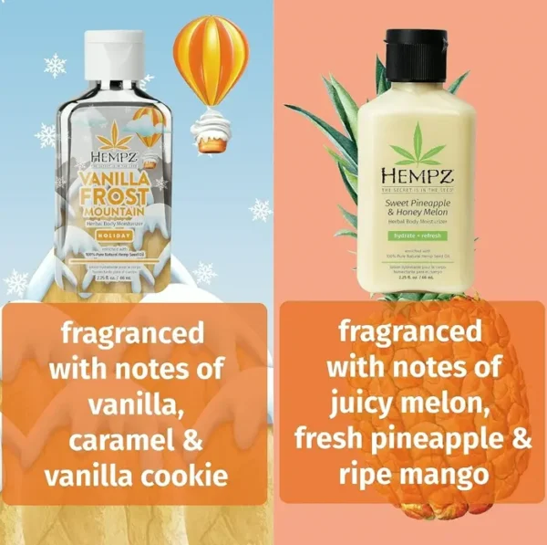 Herbal Sugar High Moisturizing Cream Collection (2.25 oz) for Travel Trips