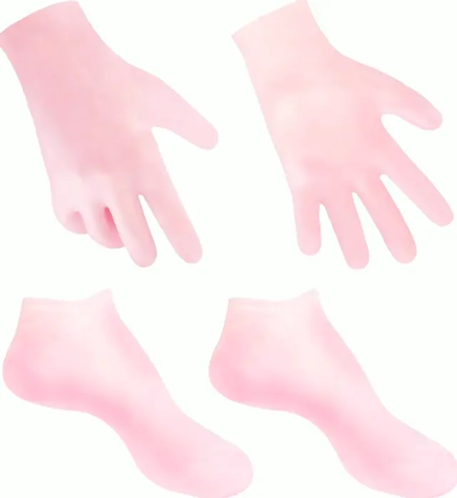 Two Pairs Hydrating Glove Spa Set for Cracked Skin