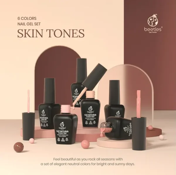 Gel Nail Kit - Six Colors Nude Collection