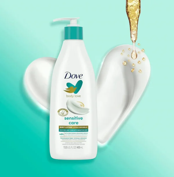 Dove Gentle Skin Body Set of 3 with Ceramide Serum