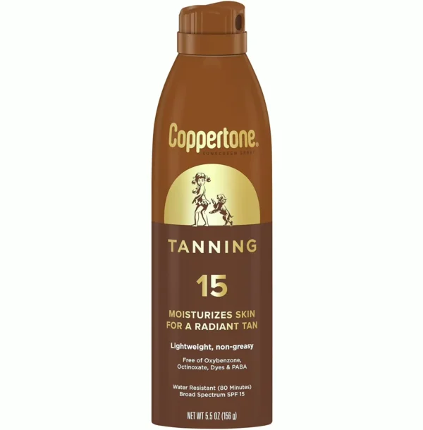 Suntan Mist SPF 15, H2O Resistant, 5.5oz, Set of 3