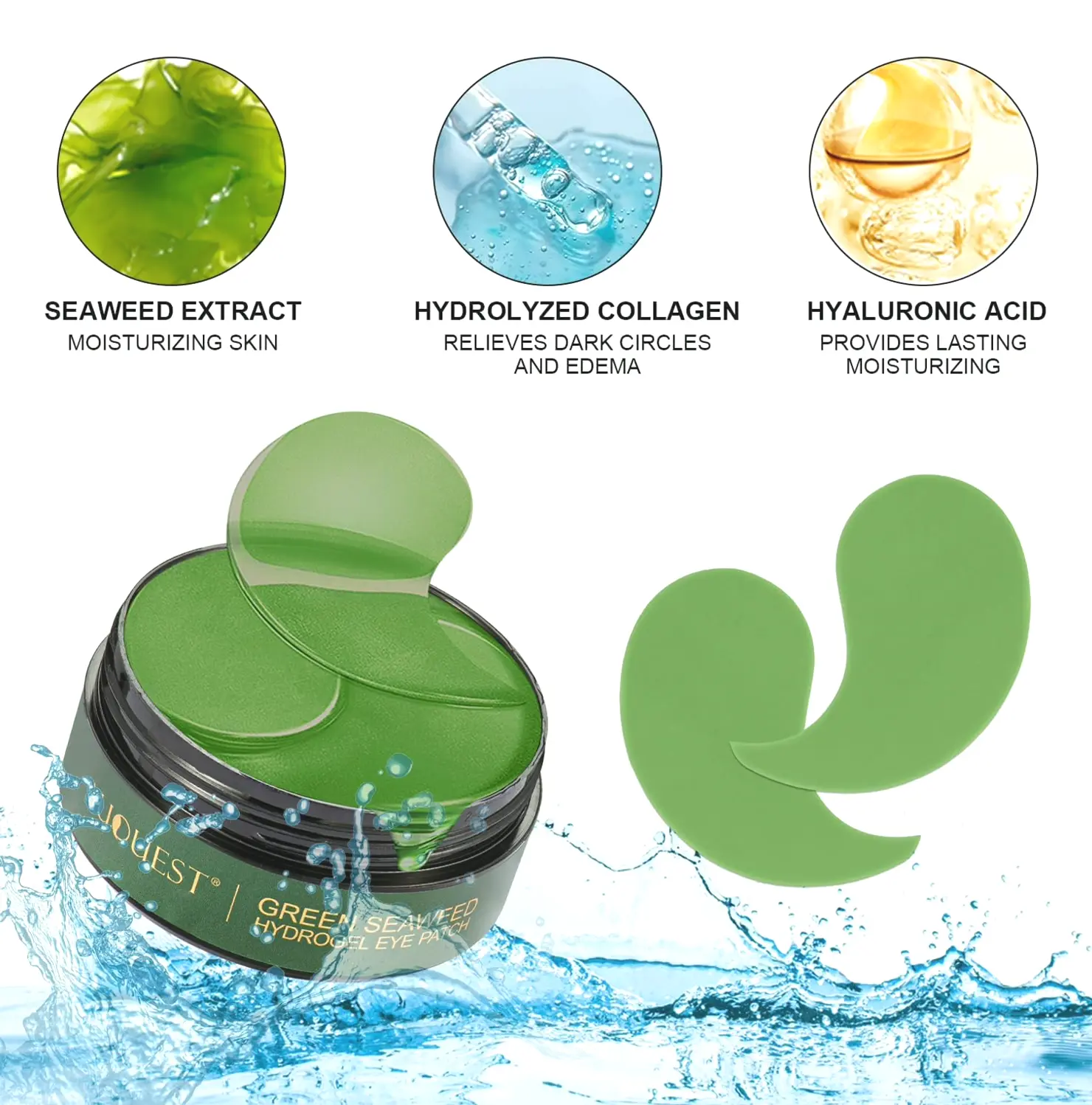 Under Eye Patches for Decreasing Dark Circles, Edema, and Puffiness