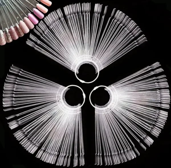 150 Pieces Transparent Manicure Sample Sticks