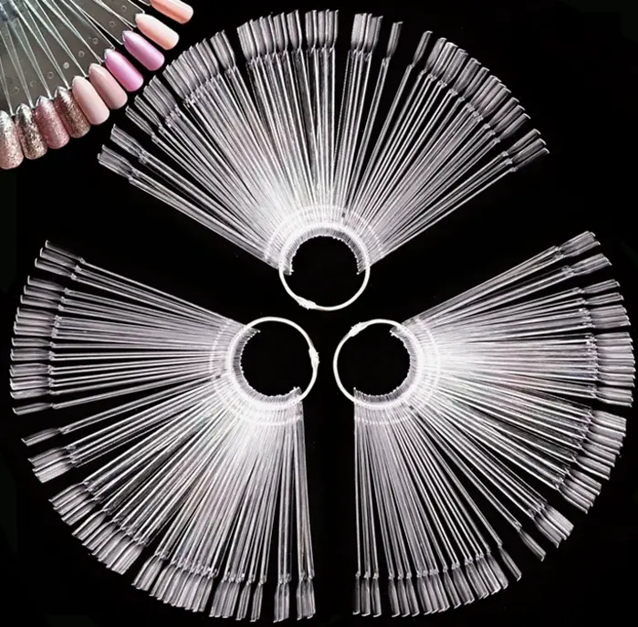 150 Pieces Transparent Manicure Sample Sticks