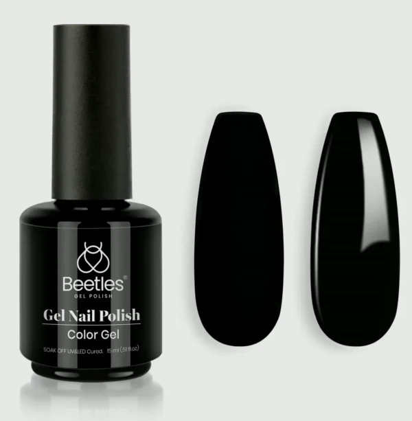 Beetles Gel Nail Polish - Audrey Black 1 pcs