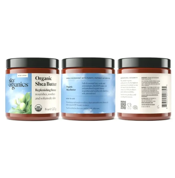 Sky Eco Karite Butter, Organic for Body, Facial, 8 oz