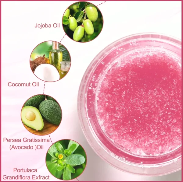 Lip Treatment Exfoliator, Natural Polish for Dry Skin