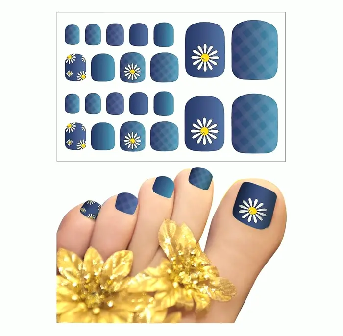 Foot Nail Design Decals for Ladies, Sticky Accessories