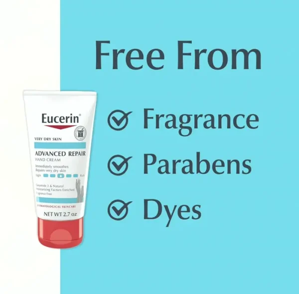Eucerin Advanced Restorative Hand Lotion - Unscented, 2.7 Oz. (Bundle of 3)