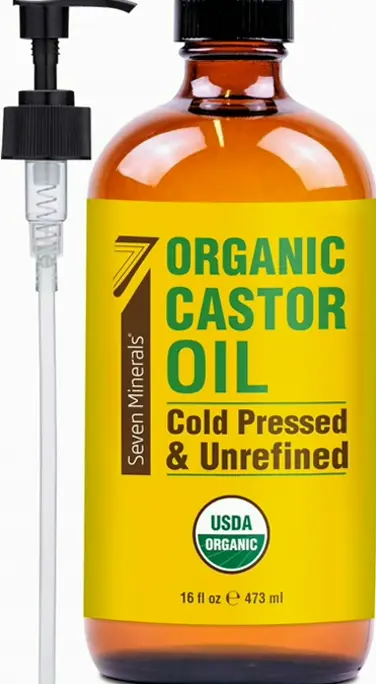 Pure Castor Oil - 16oz Amber Bottle