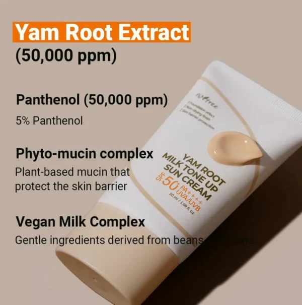 IsNtree Yam Extract Cream SPF50+ Tinted Sun Cream 50ml