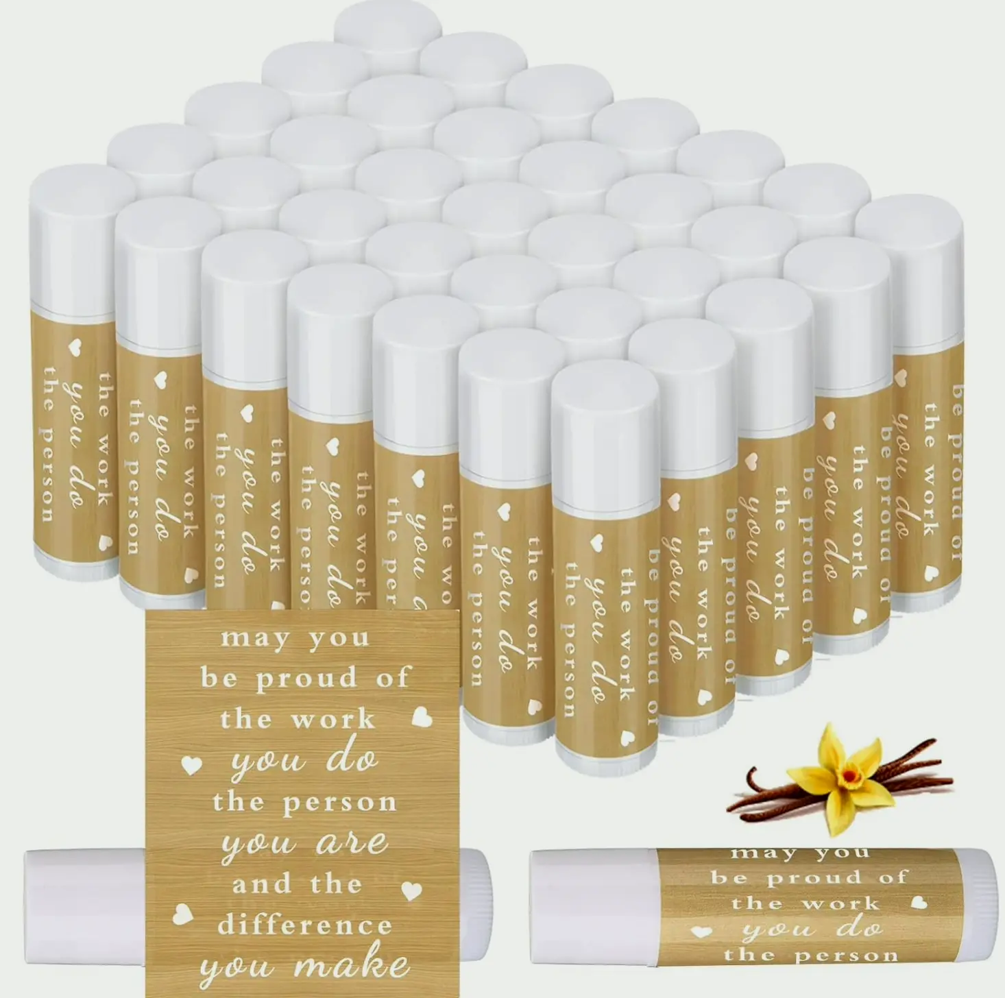 Thank You Gifts for Coworkers - Vanilla Lip Balm (36 Pcs)