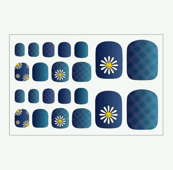 Foot Nail Design Decals for Ladies, Sticky Accessories