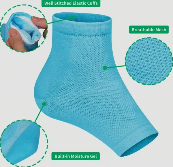 Heel Care Healing Stockings - Brand 5Pack Moisturizing Stockings