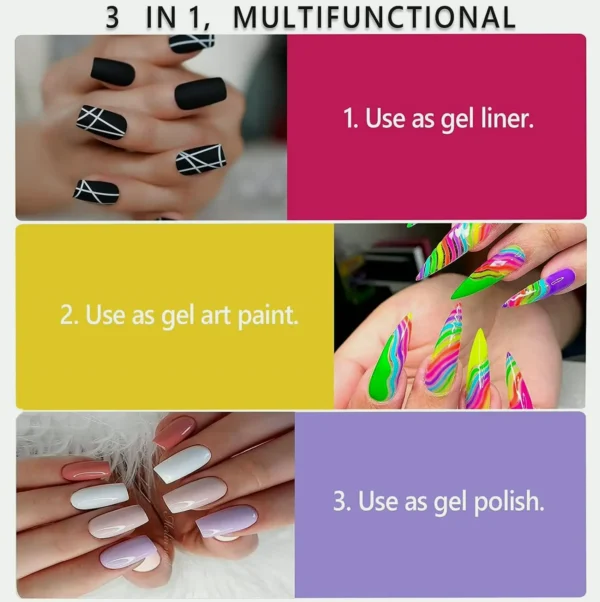 12 Colors Painting Liner Set for Line Decor