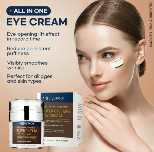 Super Caffeine Eye Cream: Anti-Wrinkle Treatment, Brightens Under Eyes