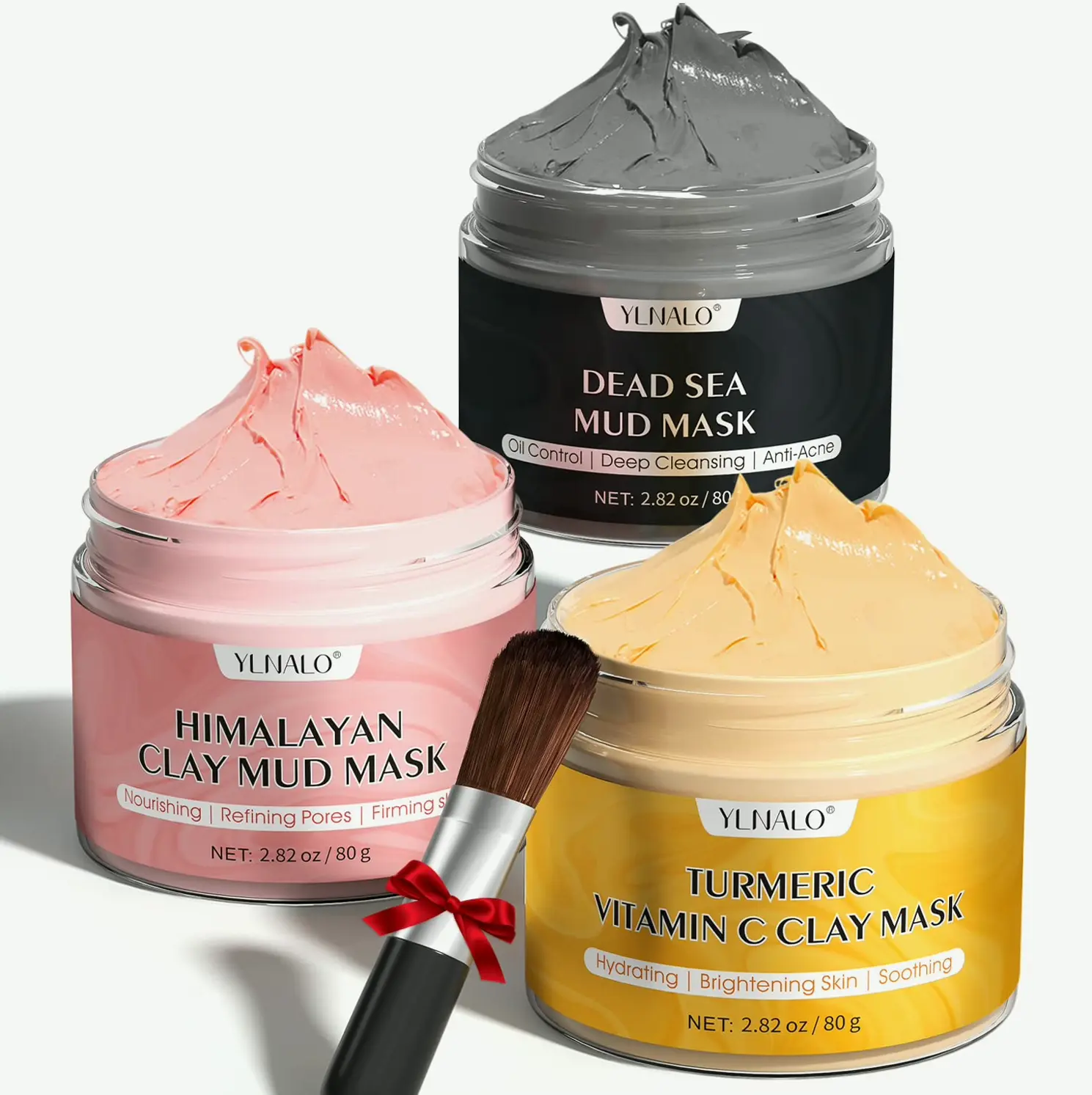 Vitamin C Facial Mask Set, Himalayan Mask Set, Deep Pore Cleansing
