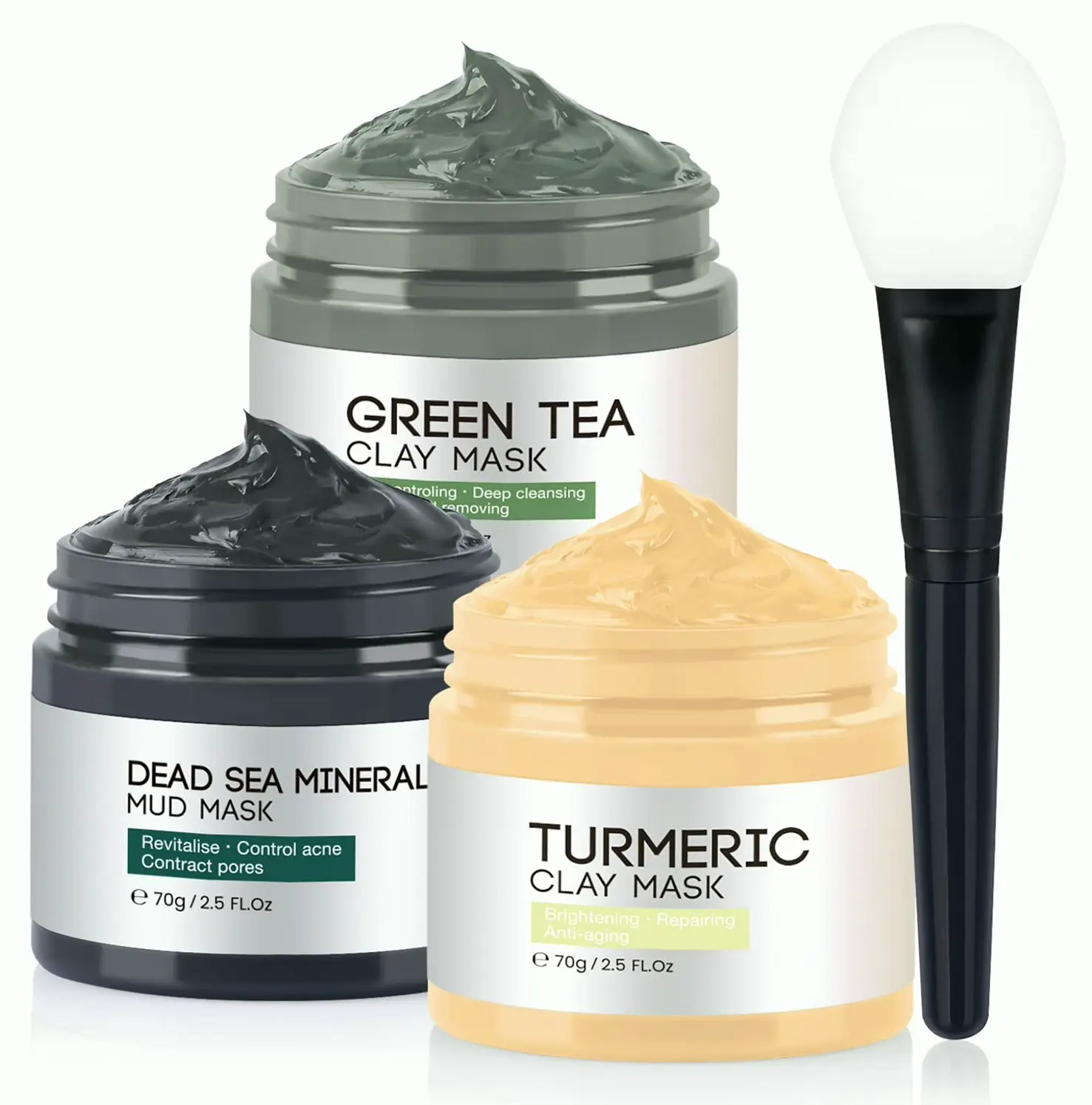 Face Masks for Skincare - Tumeric Vitamin C Clay Mask Collection