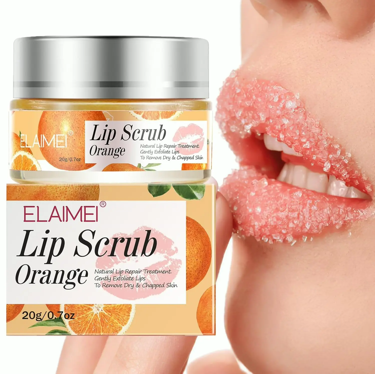 Lip Treatment Exfoliator, Natural Polish for Dry Skin