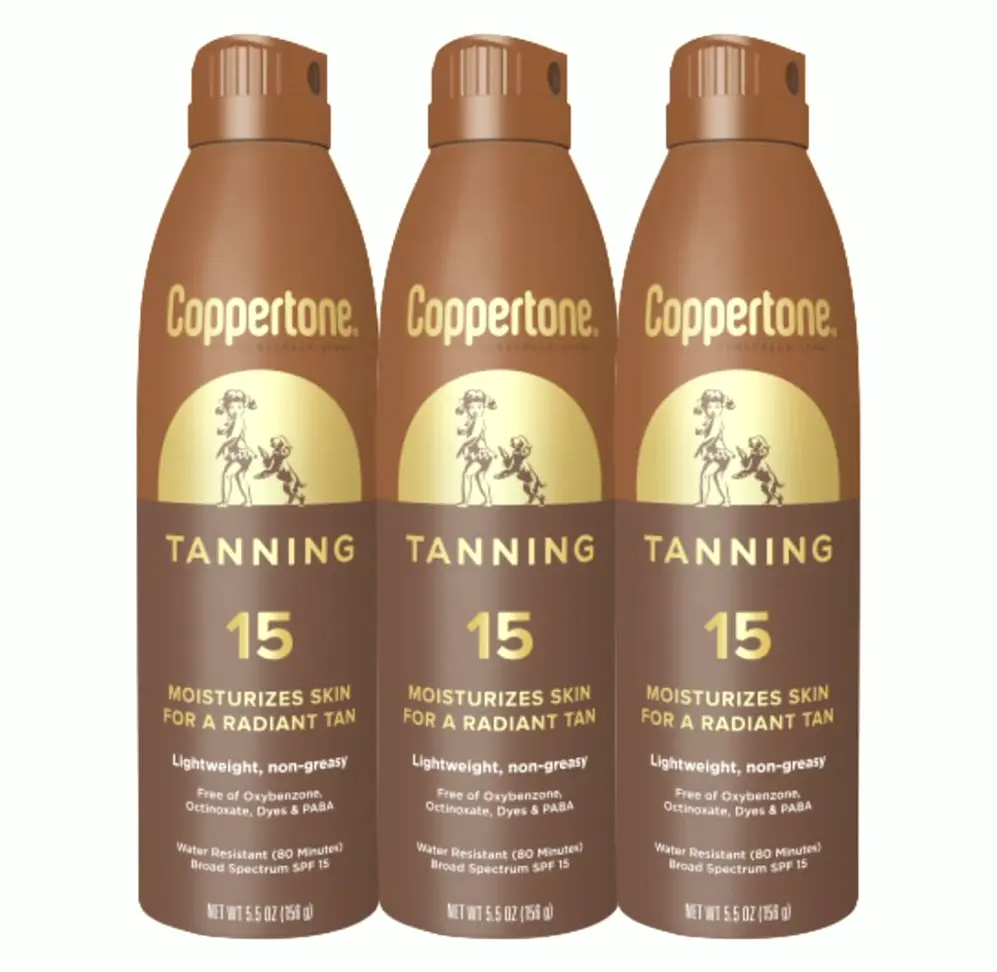 Suntan Mist SPF 15, H2O Resistant, 5.5oz, Set of 3