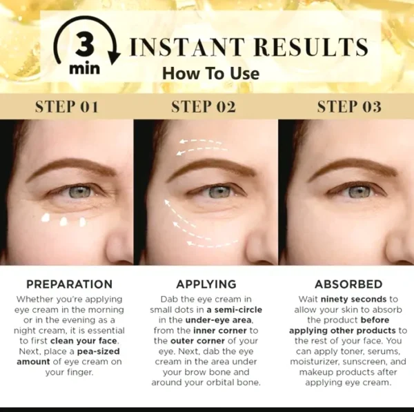 Temporary Eye Firming Cream, Minimizes Puffiness