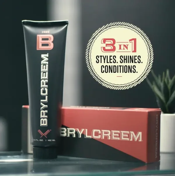 Brylcream Triple Action Men Styling Cream, Non-Alcoholic, 5.5 Ounce