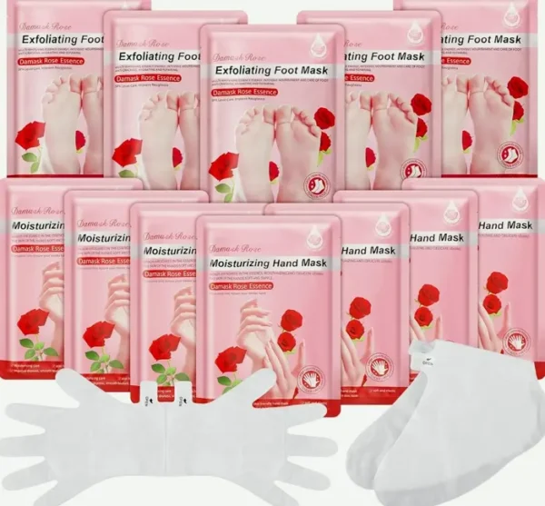 Twenty-Four Set Hydrating Glove & Foot Mask with Aloe Vera Butter