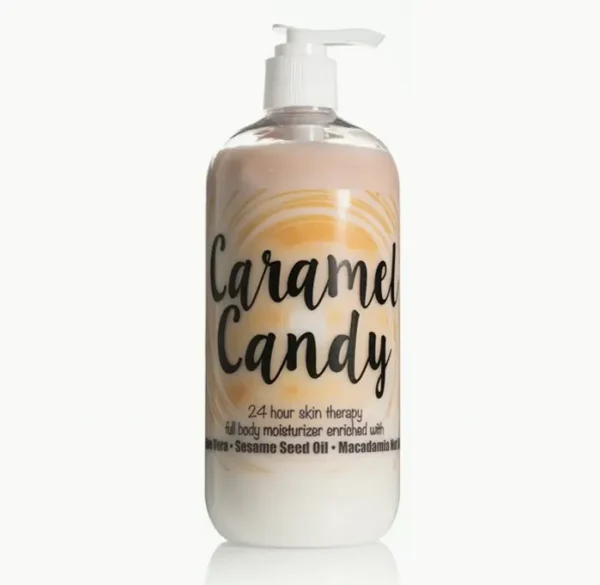 Long-Lasting Body Therapy Lotion - Candy Scent, Sixteen Oz, Paraben-Free, Made in USA