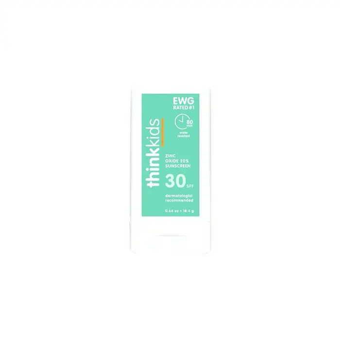 Thinkfreely Kids SPF 30 Mineral Sun Block Stick, 0.64 Oz, Water Resistant Coral Safe
