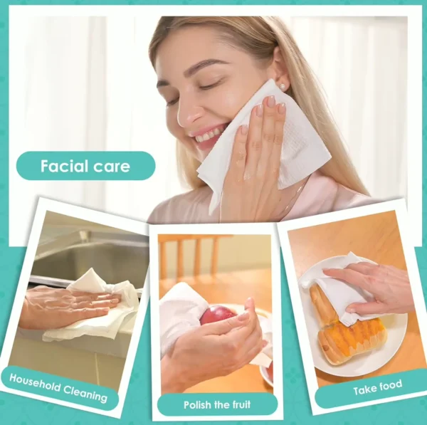 Disposable Face Towels, 150 Count XL, Soft Makeup Remover, 3 Pack