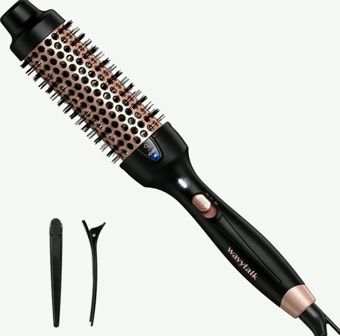 Wavytalk Pro Heated Brush to Get Perfect Blowout Look, 1 1/2 Inch Ionic Round Brush