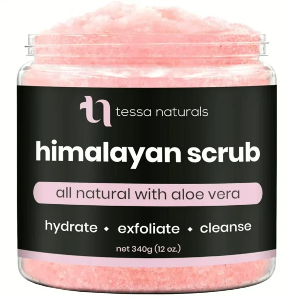 Salt Scrub Exfoliator with Aloe Vera - All Natural Scrub