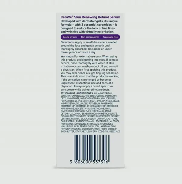 CeraVé Anti-Aging Retinol Serum | Radiance | 1 Oz