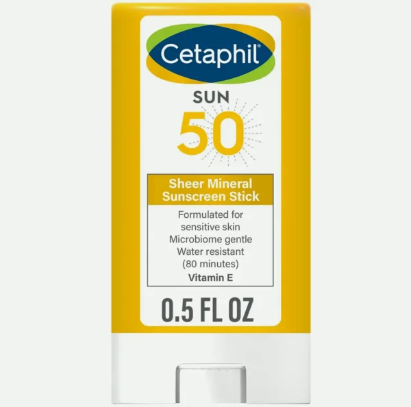 Cetaphil Sunblock Stick for Face & Body, 0.5oz, 100% Mineral Protection