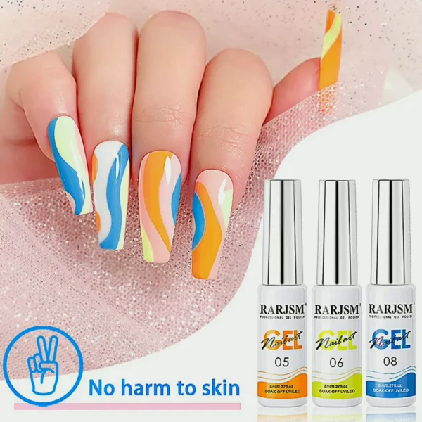 Nail Paint Kit - 12 Neon Shades With Glitter
