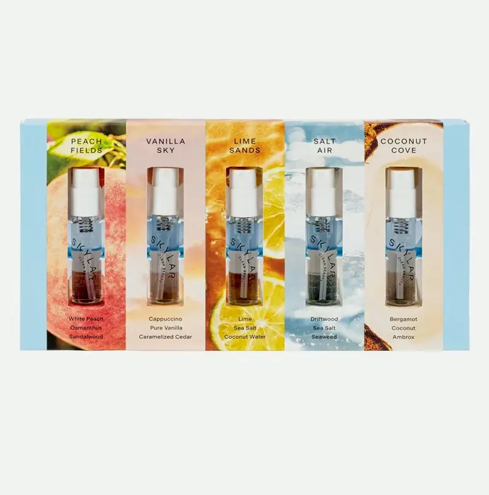 Perfume Sample Set - Peach Fields, Lime, Air, Cove - Hypoallergenic Perfume
