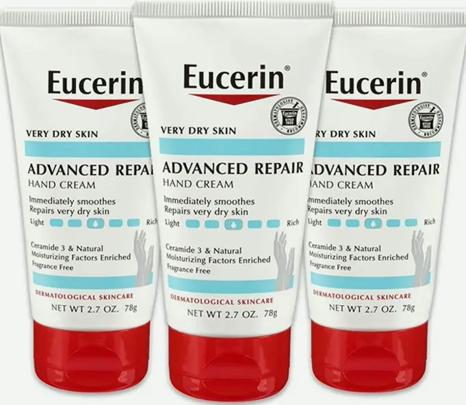 Eucerin Advanced Restorative Hand Lotion - Unscented, 2.7 Oz. (Bundle of 3)