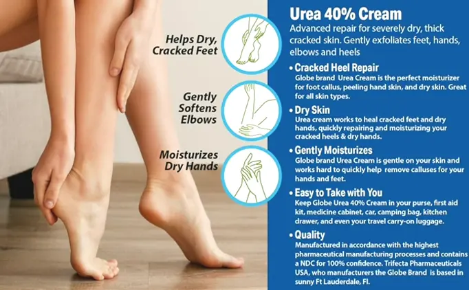 Sphere Urea Cream 40% - 4 ounces Intensive Moisture for Parched Feet