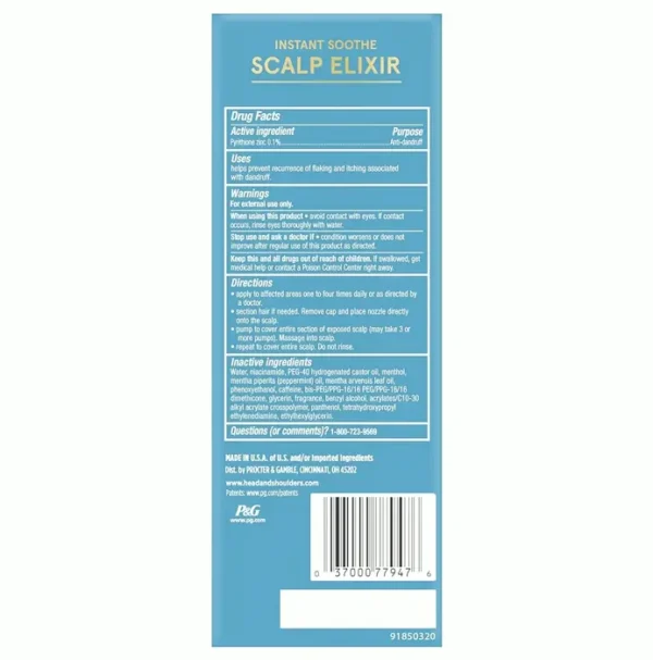 Scalp & Shoulders Instant Soothe Elixir Treatment, 4.2 fl oz