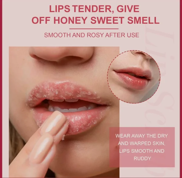 Lip Treatment Exfoliator, Natural Polish for Dry Skin