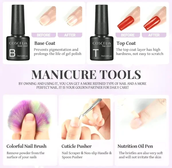 Gel Polish Pack with UV Lamp