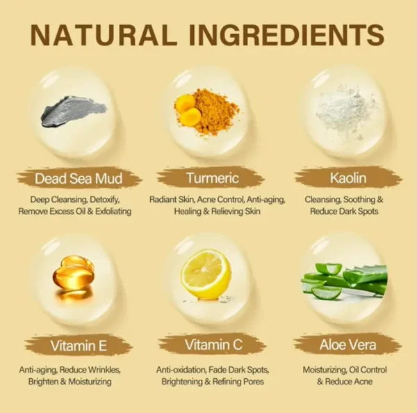 Vitamin C Facial Mask Set, Himalayan Mask Set, Deep Pore Cleansing