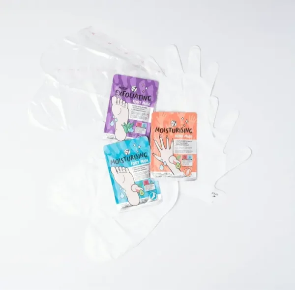W7's Hand & Foot Treatment Set - Hydrate & Exfoliate Home Use