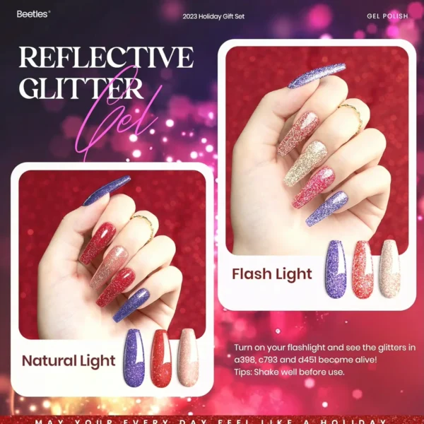 Shiny Seasonal Gel Polish Kit - 36 Colors + Base Layer