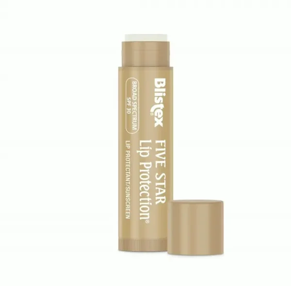 Blistex 5-Star Lip Balm, 0.15 Oz - Wind & H2O Proof, SPF 30 Sun Guard